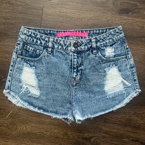 Tinseltown Ripped Jean Shorts